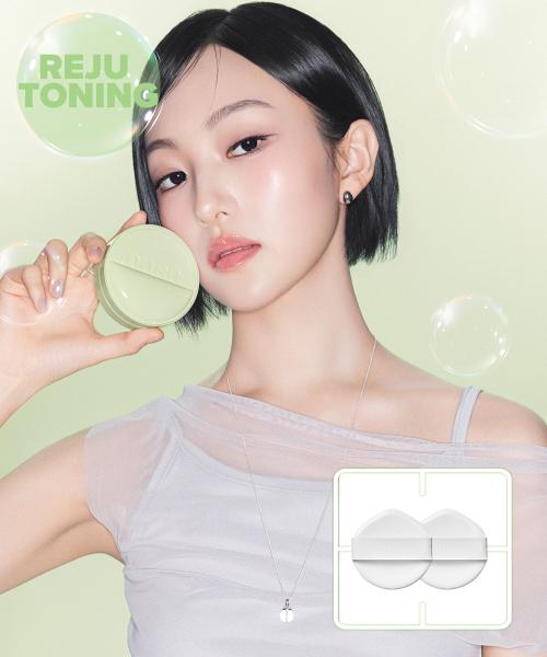 Nuse [новый Bosak Toning] Reju Toning Sun Cushion + 4 шт. Reju Puff Бесплатно [Immaculate skin tone] 01 milk