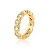 Stainless Steel Cubic Zirconia Ring Cubic Zirconia Women Jewelry Ring Fashion Ring  Daily Wear