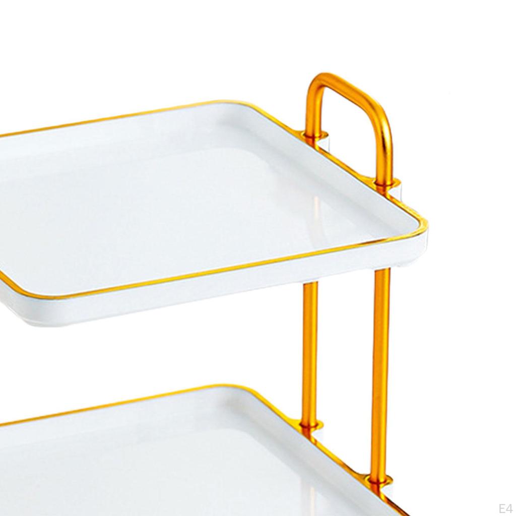Countertop Organizer Rack Bathroom Decorative 2 Layer Storage Shelf Perfume