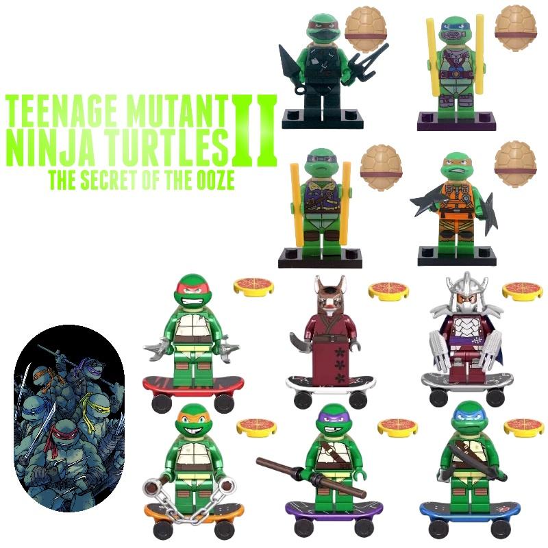 Ksz 723 Ninja Turtles Dafengqi Novelty Miniature Building Blocks Toy Abs Plastic Diy Export Type