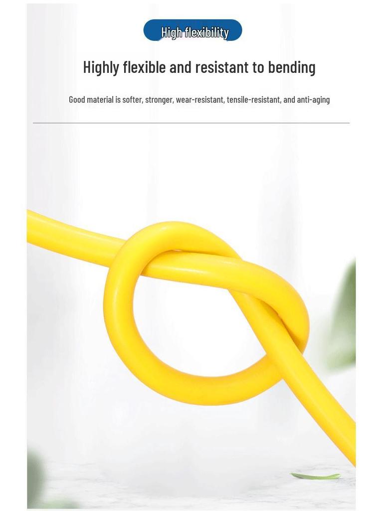 Waterproof Outdoor 2-Core Extension Power Strip with Flexible Beef Tendon Cord