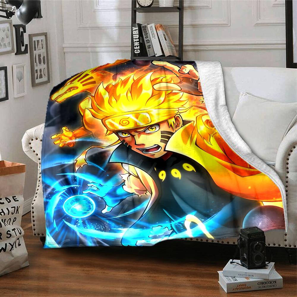 1pc NARUTO (3) Blanket, Gift, for Men and Women, Soft Blanket, Good for Sofa Bed Couch Travel, Lightweight Flannel Blanket