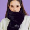 KOLEAT WOMEN Daily Warm Heating Fur Scarf [BLACK] Winter Muffler Ver.