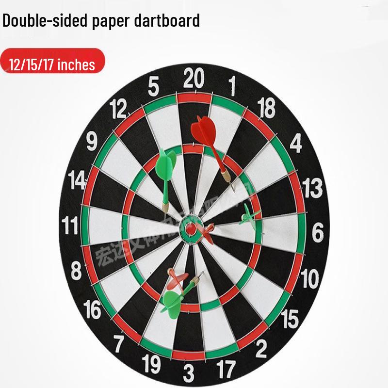 12-inch Home Practice Paper Dartboard Set