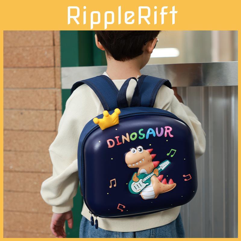 Trendy Led Flashing Children's Eggshell Backpack With Cute Dinosaur And Rabbit Design