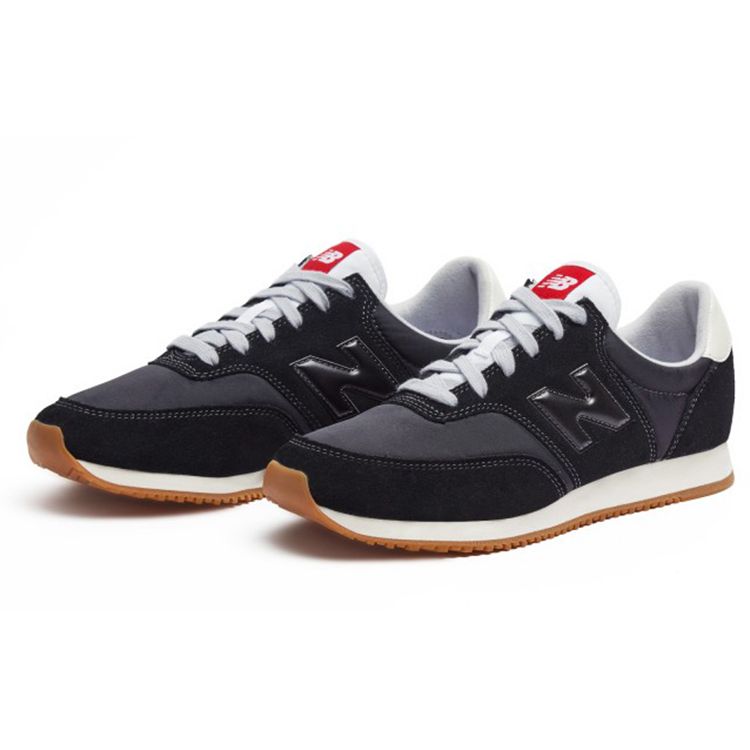 New Balance NB Comp 100 Suede Fabric Synthetic Leather Low-Top Marathon Running Shoes Unisex Sneaker Black MLC100YG