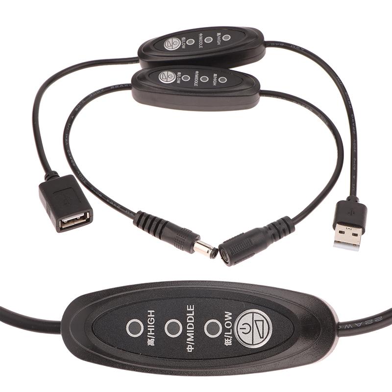 1 Piece Electronic 3 Speed Adjustable Regulator Switches Dc/Usb 5V Speed Controller Switches For Fan Blowers Speed Control