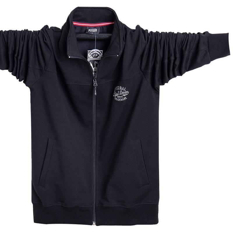 Men's Spring and Autumn Jacket Outdoor Sports Slim Thin Jacket Breathable Warm Running Zipper Sweatshirt Plus Size L-6XL