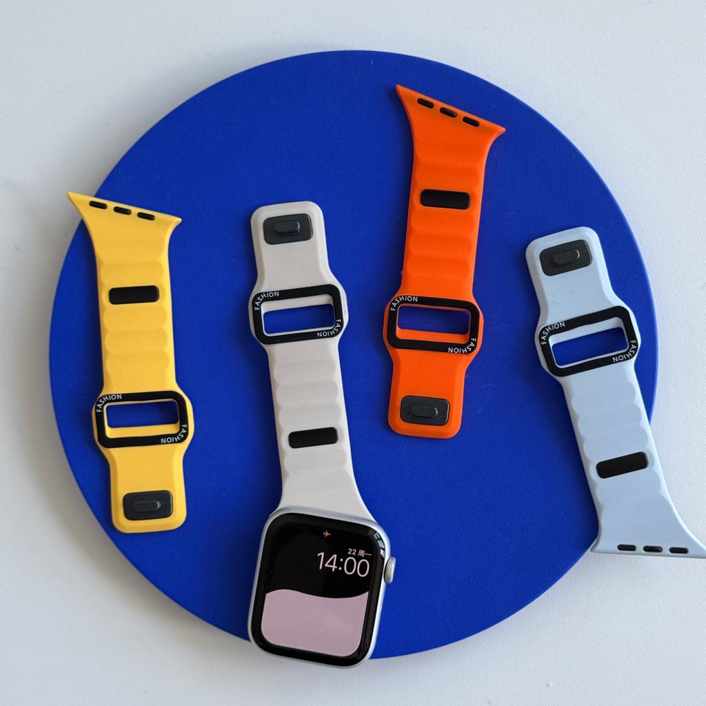 Sport Bands For Apple Watch Ultra Wide Soft Silicone Wristbands Waterproof Strap Men for iWatch Series 11/10/9/8/7/6/5/4/3/2/1SE