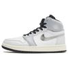 Air 1 High Zoom Comfort 2 Chrome Swoosh Sneakers da Donna Grigio Bianco Argento Metallizzato FJ4652-100