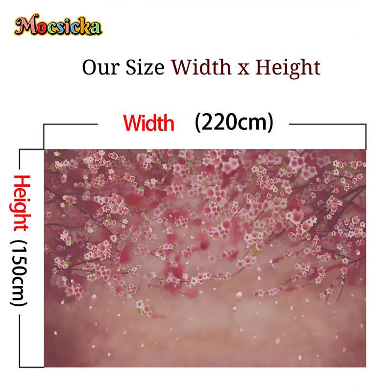 Mocsicka Baby Shower Photo Backdrops Ink Painting Flowers Kids Newborn Portrait Graphy Backgrounds For Studio