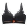 Lace contrasting latex bra without steel ring gathering and closing breast upper support adjustment set