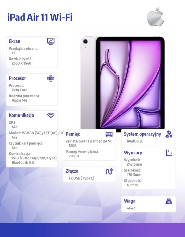 IPad Air 11 inches WiFi 256GB Purple