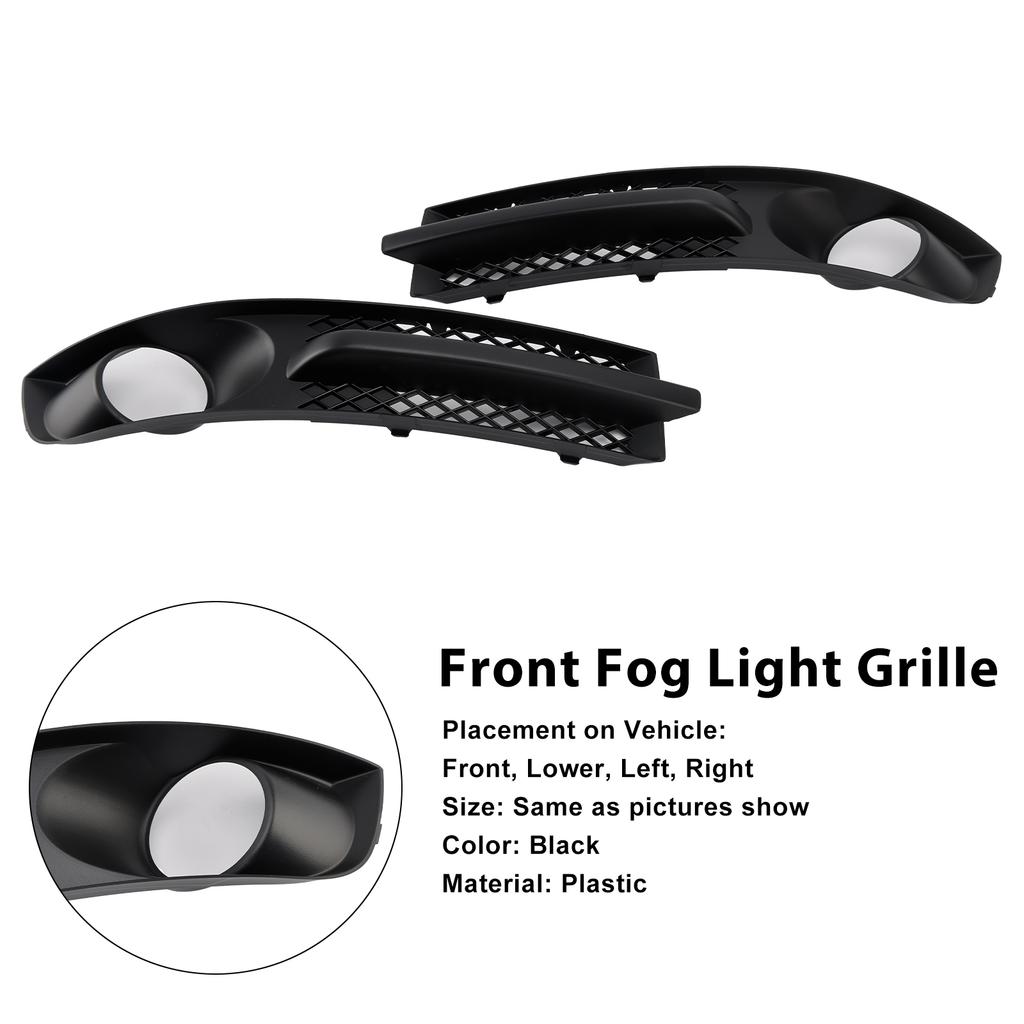 Front Bumper Fog Light Grill Fit VW Sharan 7M 2000-2010 W/ Foglight Hole