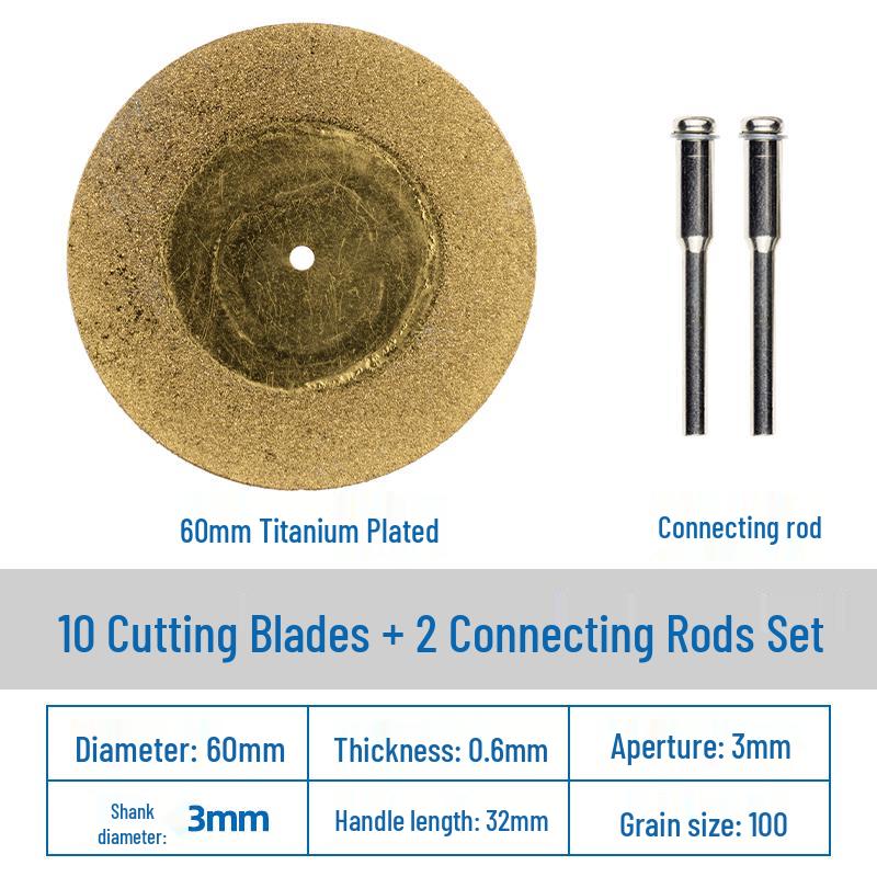 Diamond Cutting Disc for Grout, Jade, Glass, Ceramic; Seam Cleaning Blade for Hand Drill, Small Slice for Wine Bottles.