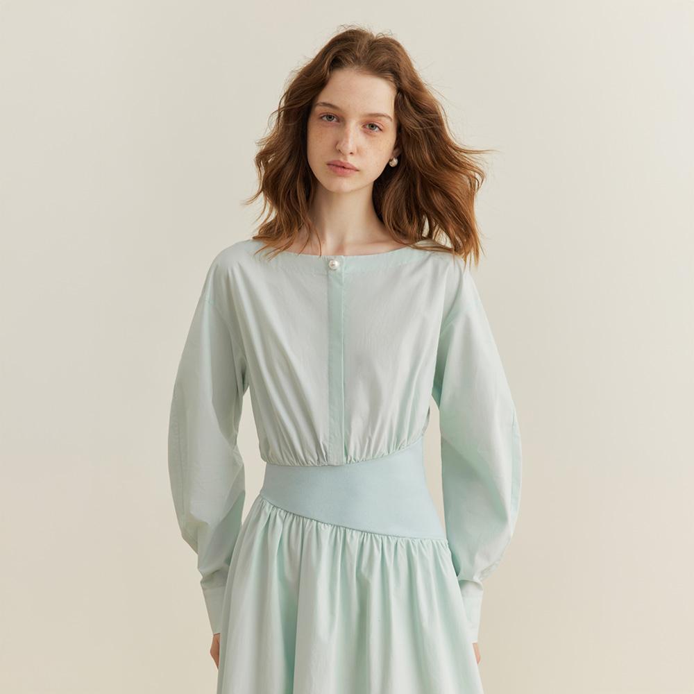 Waiwaiaiem Yy_Waist Design Mint Dress