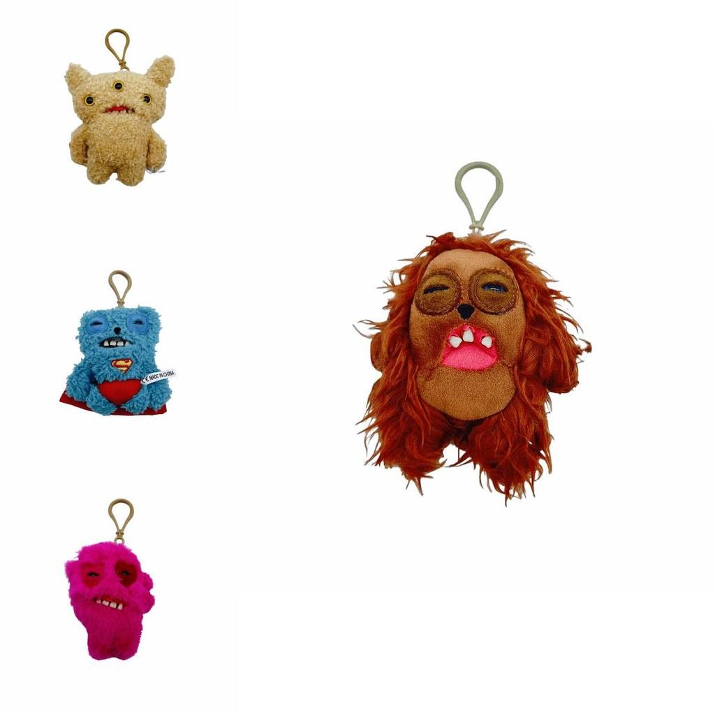 Fuggler Big Teeth Monster Plush Keychain With Cartoon Character For Kids And Decor