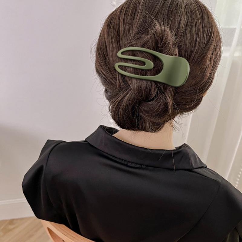 3PCS Matte Hair Clamp Strong Grip Barrettes Large Hair Claw Clip For Women Girl Thin Fine Hair Styling Accessories
