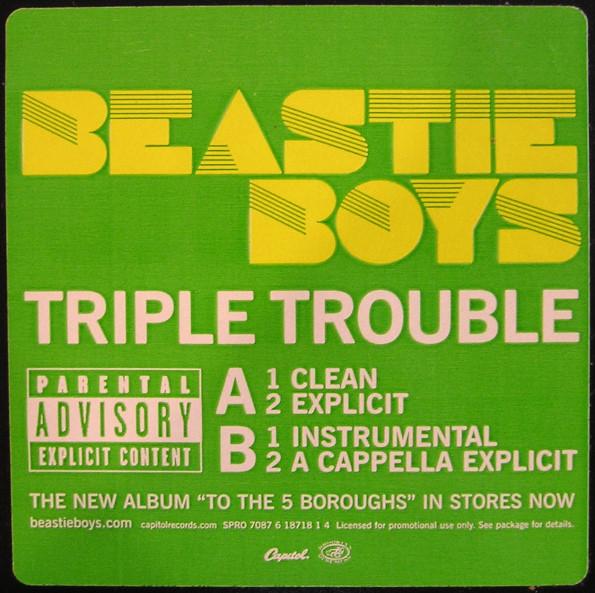 12inch Record BEASTIE BOYS - Triple Trouble SPRO70876187181 Capitol Records 2004 US Rap & Hip-Hop/R&B Used