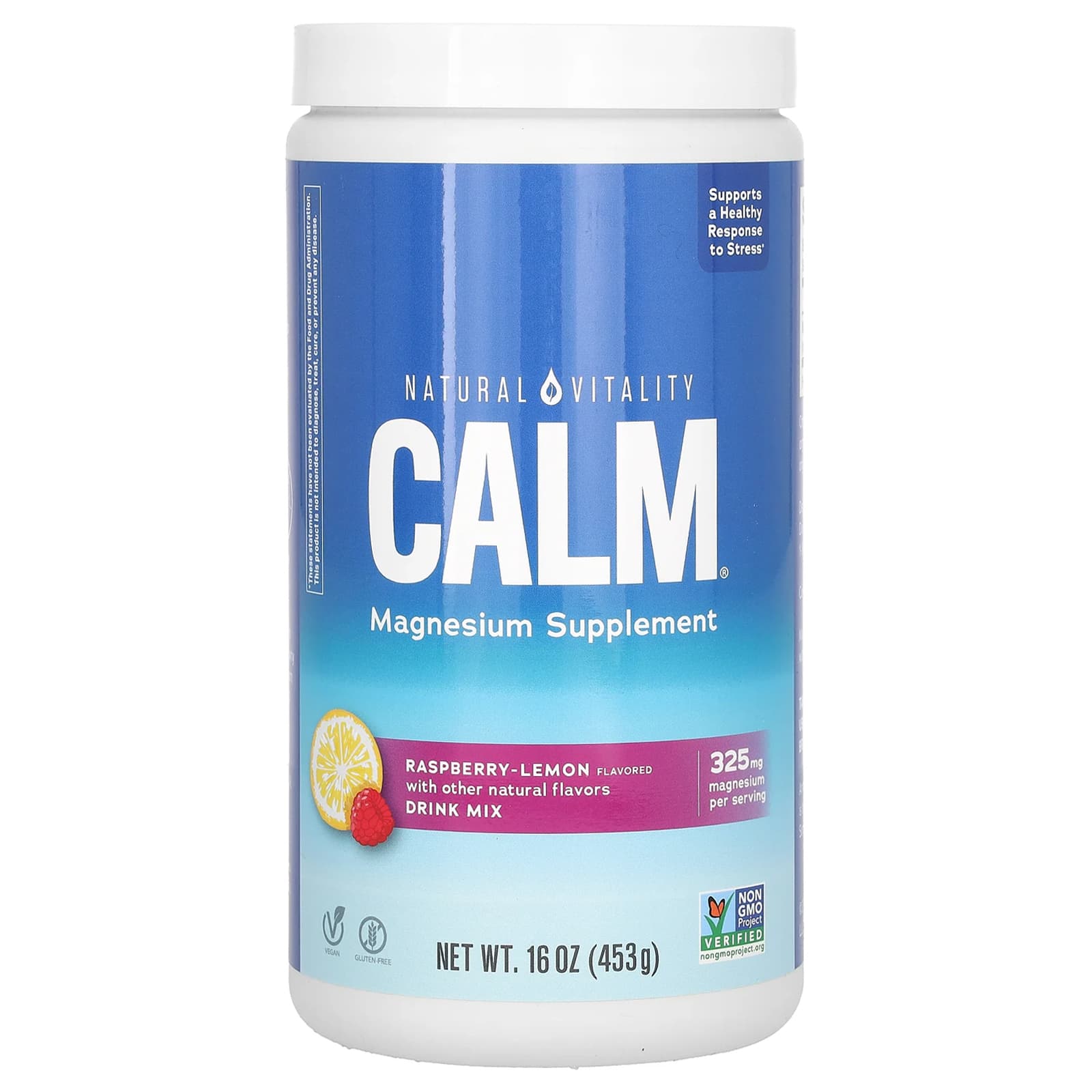 

Calm®, Magnesium Supplement Drink Mix, Raspberry-Lemon, 453G (16Oz)