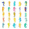 50 Seahorse & Marine Life Cartoon Stickers for DIY Projects, Water Bottles, Stationery, and Planners