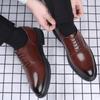 Mode Lederschuhe Herren Atmungsaktiv Schwarz Weiche Sohle Mann Business Formelle Kleidung Freizeit Hochzeit Zapatos Hombre
