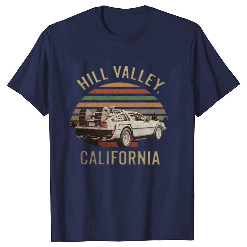 Hill Valley T-shirt, Back to The Future Shirt, Marty Mcfly, Hill Valley, Classic Men Women Tees Tops Harajuku Streetwear