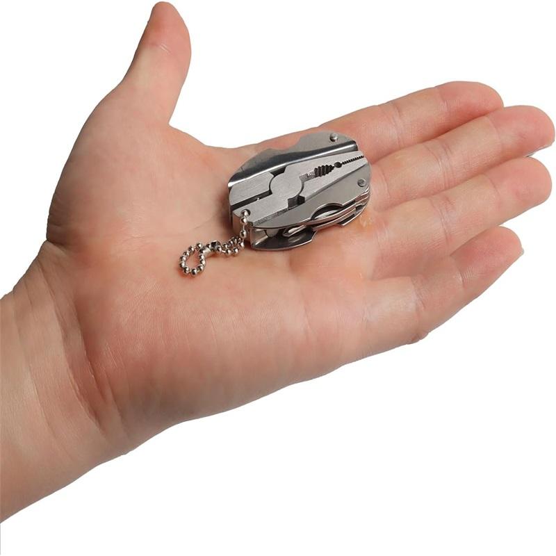Portable Multifunction Folding Plier Stainless Steel Foldaway Knife Keychain Screwdriver Outdoor Mini Turtle Back Pliers