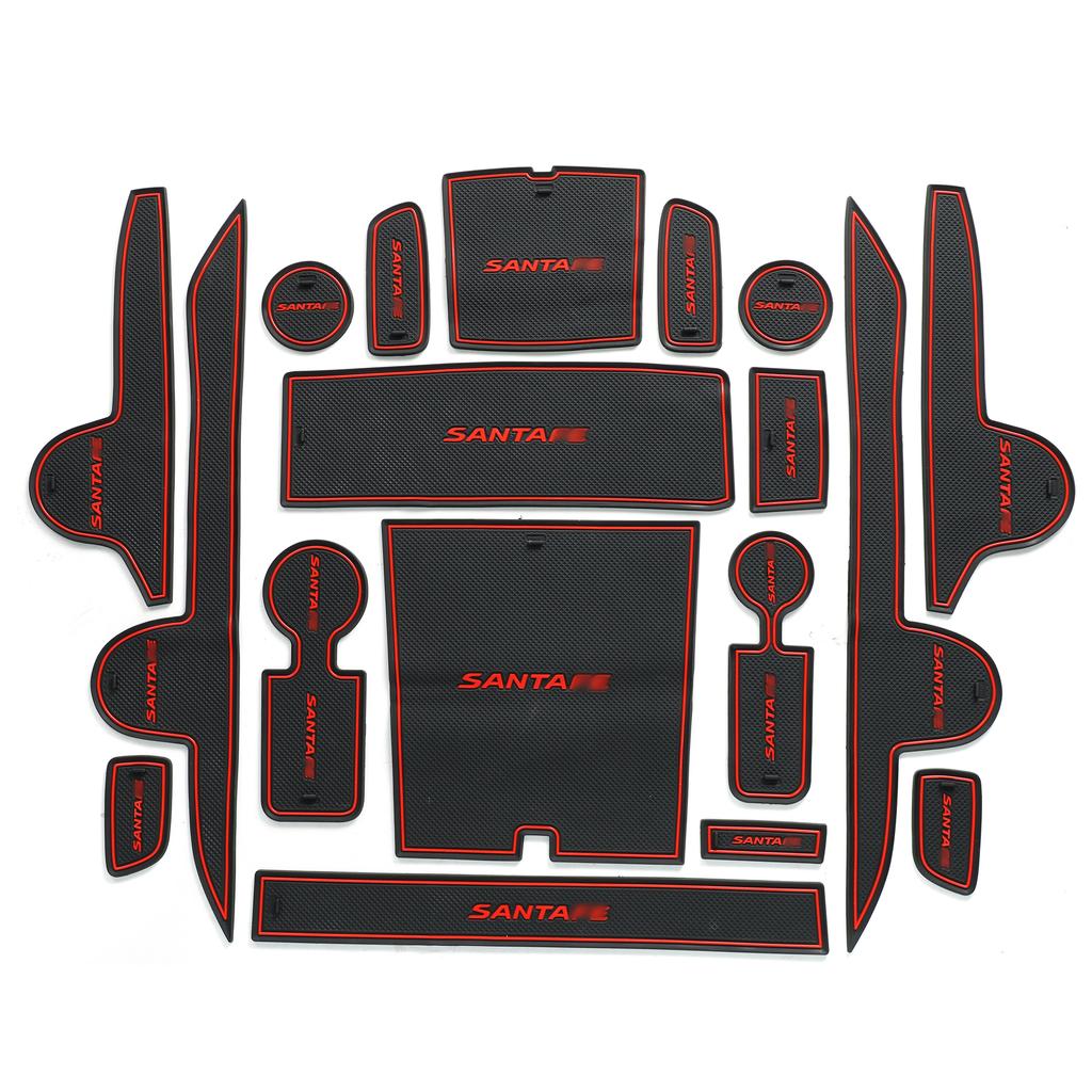 Rutschfeste Türschlitzmatte für Hyundai SantaFe 2025 Auto Türschlitzpolster Innenraumzubehör Getränkehalter