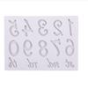 Silicone Number Letter Mold Letter Shape Clay Epoxy Resin Mold Fondant Baking Mold  Cake Decoration