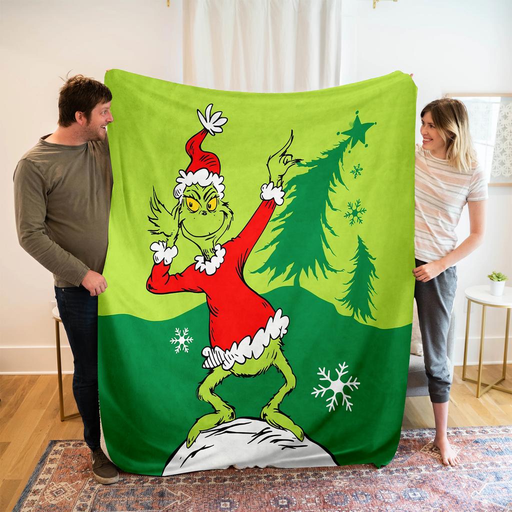 Flanellpledd Juleeksklusivt Personlig Pledd Digitaltrykk