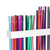 Storage Rack Transparent Acrylic Straw Holder with Drain Hole Adjustable Height Adhesive Tape Straw Organizer