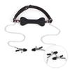 Silicone Dog Bone Ball Gag - Adult Female Training Toy