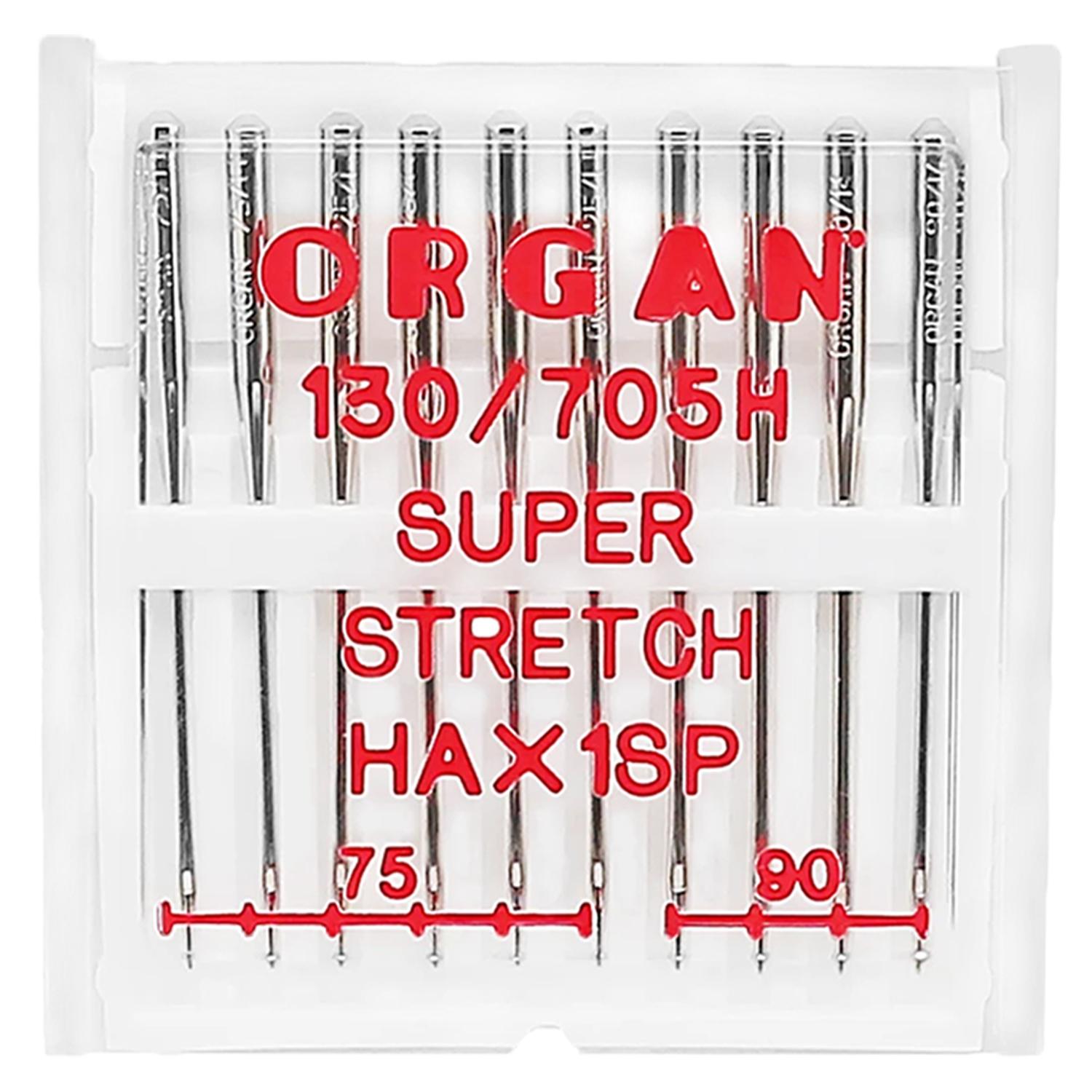 10PCS Organ Needles Serger Combo HAx1SP Needles For Elastic Knitted Fabric Anti-Jump Needle #75 - #90 Sewing Machine Accessories