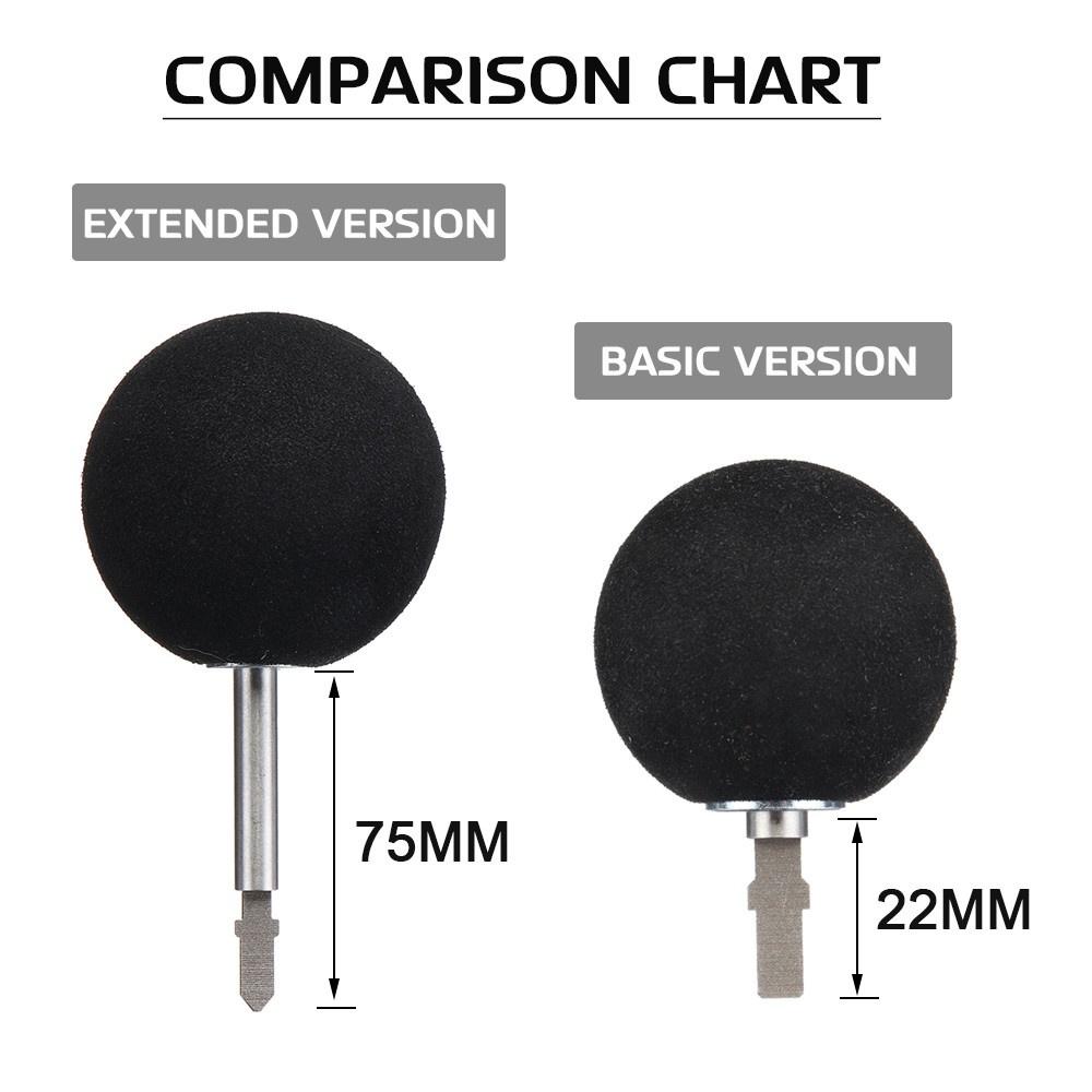 75mm Muscle Relaxation Massage Guns Attachments For Worx 540/Booster/Makita/Ryobi/Jigsaw Type Electric Massagers 6Pcs