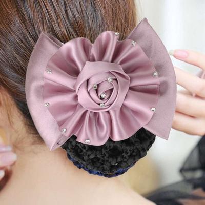 Headdress Hair Accessory Headwear Ponytail Holder Girl Bun Cover Snood Spring Clip Women Hair Net