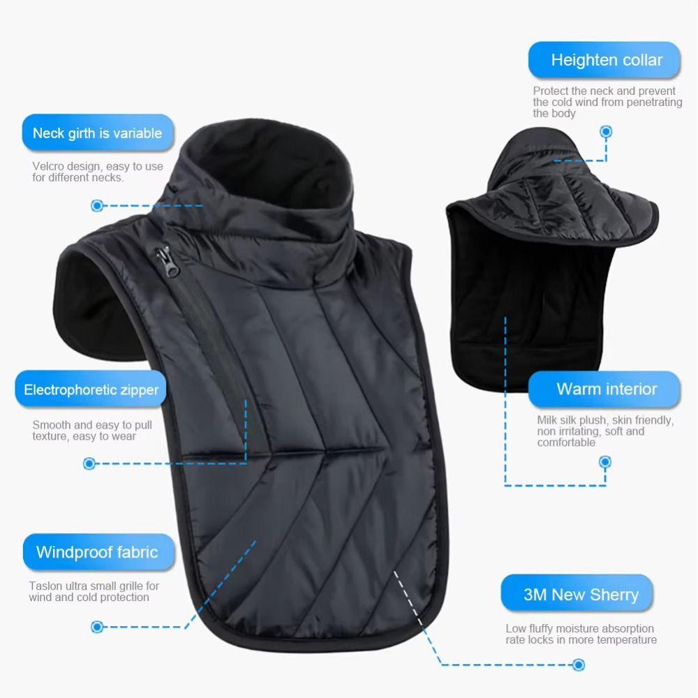 Windproof Winter Motorcycle Neck Warmer Short/Long Chest Protector Protective Scarf  Bike Riding