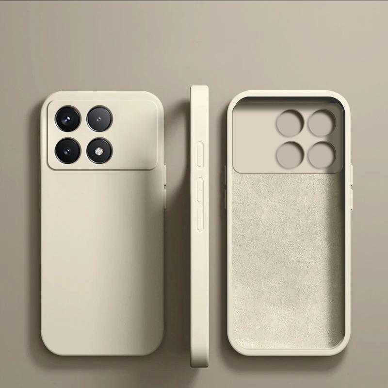 For Poco X6 Pro Deksel Luksus Flytende Silikon Telefondeksler For Xiaomi Poco X6 Pro Poco X 6 Pro Poco X6Pro Pocox6 Pro 5G Deksel