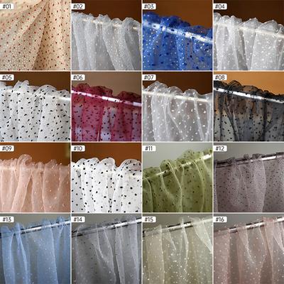 100X150Cm Bubble Flocking Dots Organza Tulle Fabric DIY Bridal Dress Wedding Decor Puff Skirt Net Fabric Summer Dress Children