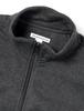 [Amazon Essentials] Men's Sweatshirt Zip-up Mock Neck Fleece Heathered Charcoal L