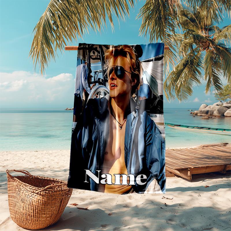 Personalized Customized Proof Beach Towel with Rudy Pankow Pattern - Soft, Absorbent,quick-drying,perfect Swimming,camping&bathing