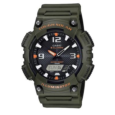 CASIO Tough Solar Ana-Digi Quartzové hodinky Séria AQ-S810 Pánsky zahraničný model (Vojenská zelená AQ-S810W-3AV)