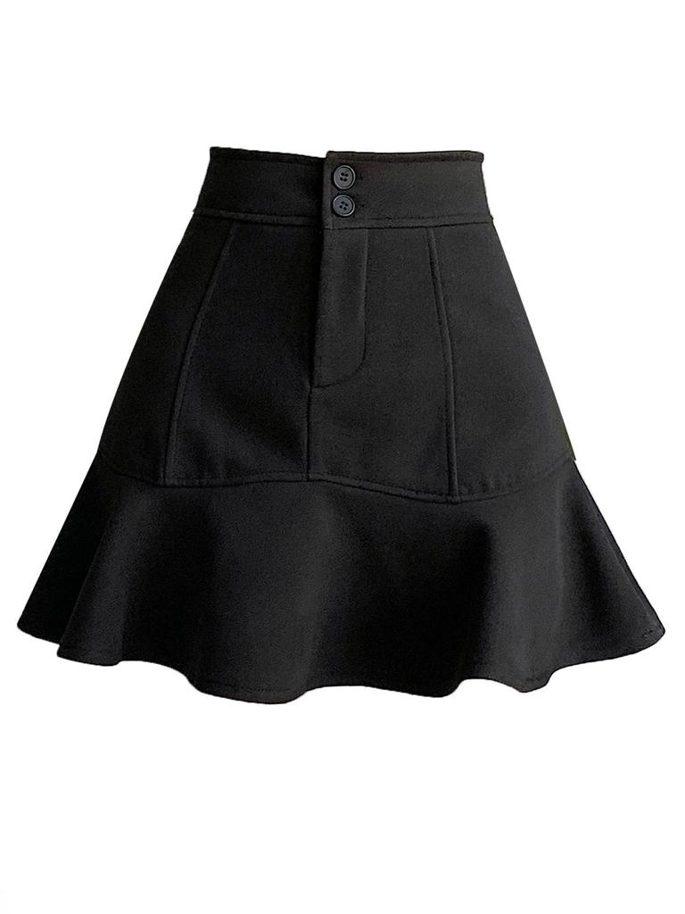 2026 Übergrößen Meerjungfrauenrock: Frühling/Sommer High-Waist, Anti-Exposure A-Linien Hüftbetonter Rock für Damen