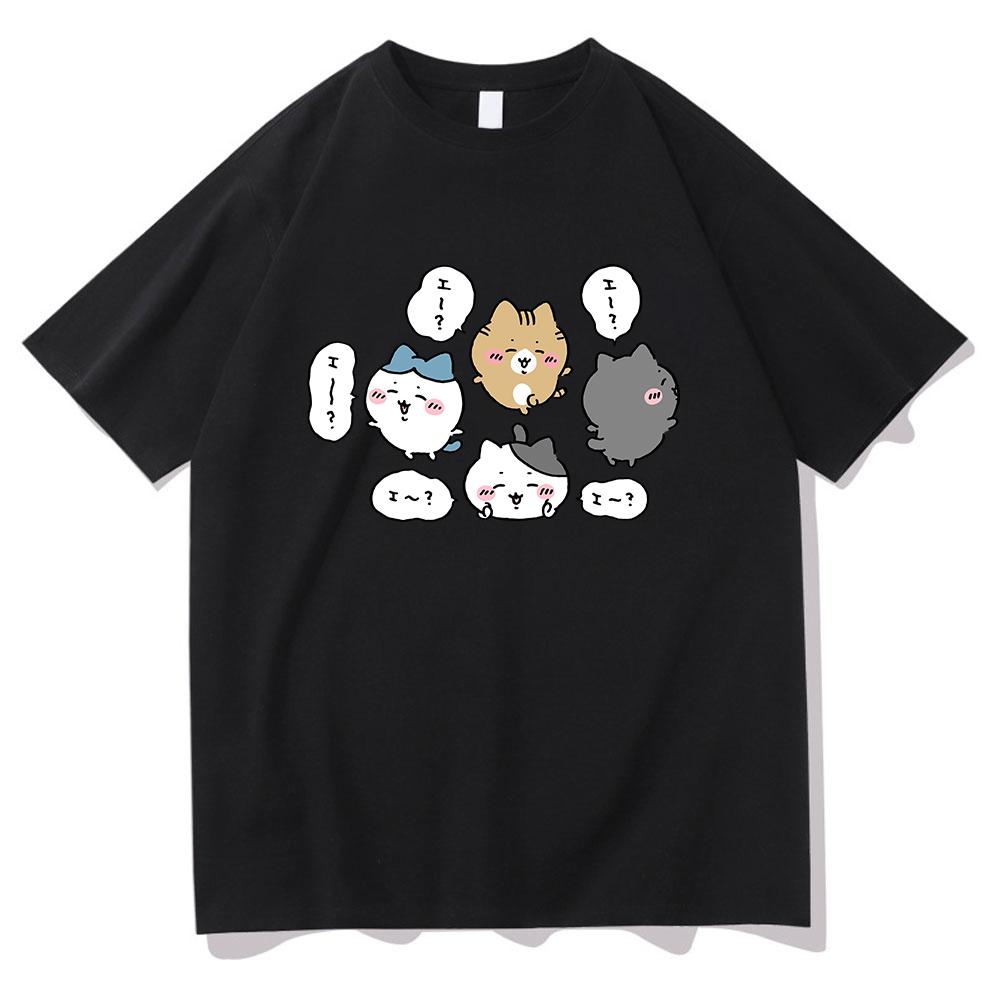 Chiikawa T Shirt Unisex /Women Harajuku Aesthetic Graphic Kawaii Tshirt Unisex Anime Cartoon Casual Oversize Sand Cotton Tees Shirts
