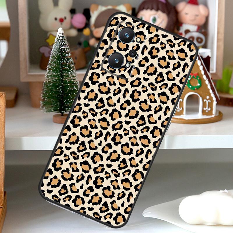 Leopard Print Pattern Cow For OPPO Realme C55 C35 C33 C31 C30 C25 C21Y C11 GT Neo 5 3T 2T Realme 10 9 11 Pro Plus Case