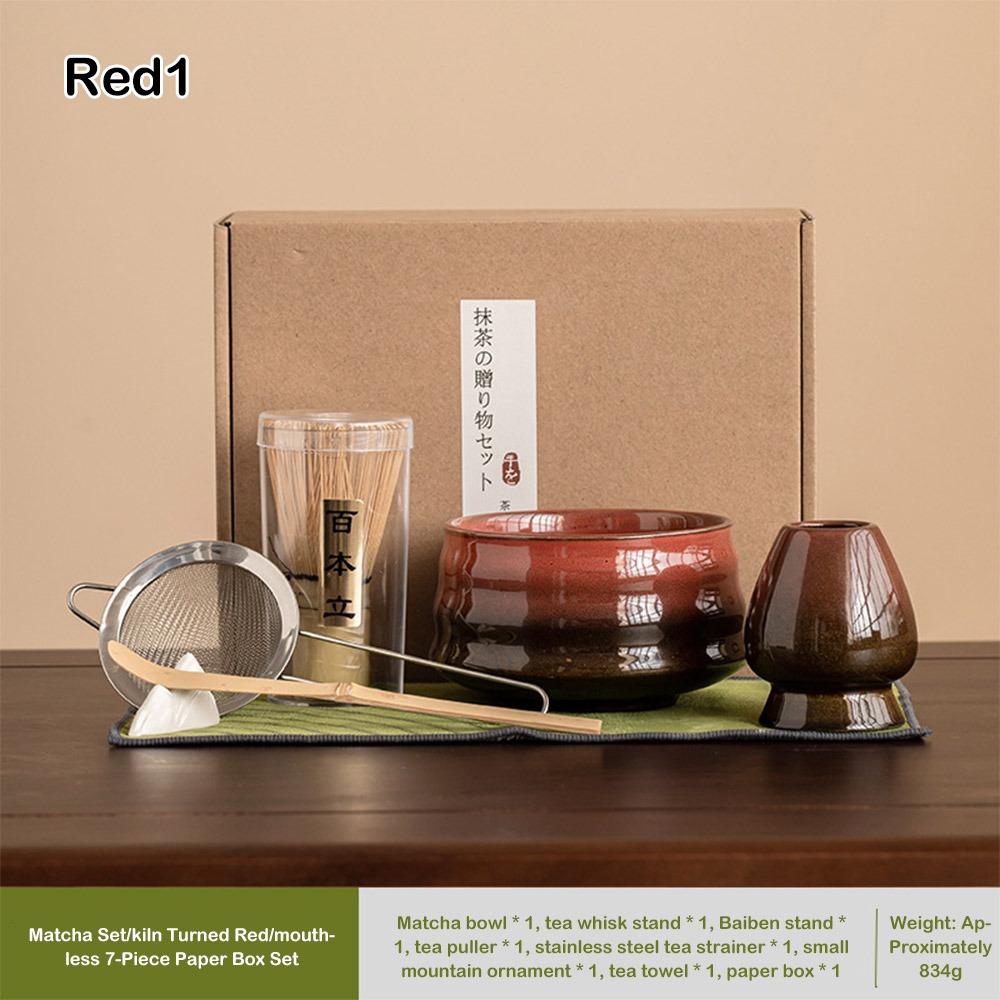 4PCS Ceramic Bamboo Japanese Matcha Tea Set Matcha Whisk Holder Reusable Matcha Whisk Set Matcha Bowl Matcha Making Kit