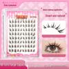 Mengjie Glue-on Brown Butterfly Girl False Eyelashes - Curled, Realistic, Dense, Photogenic, Versatile Style