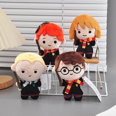 Official Harry Potter Plush Backpack Charm: Ron, Hermione, Malfoy Stuffed Toy Ornament.