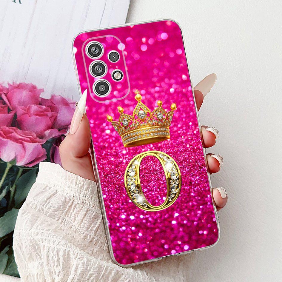 

Милый Чехол с Буквами для Samsung Galaxy A13 A23 A33 A53 5G Прозрачный Силиконовый Мягкий TPU Парные Чехлы для Samsung A13 4G Capa Samsung A33 5G