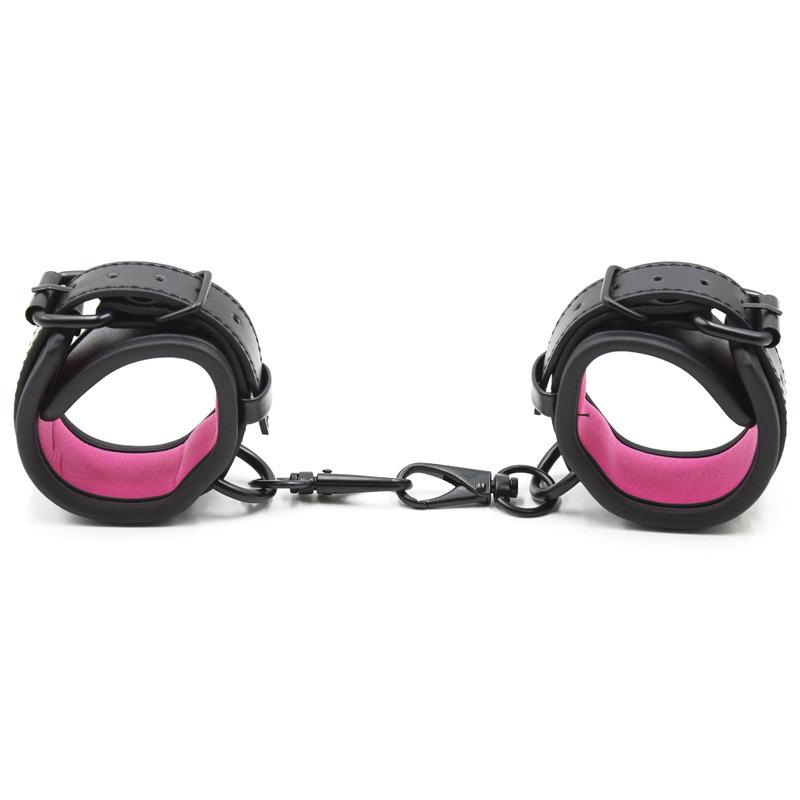 Leather Handcuffs for Erotic Play and Performance Props